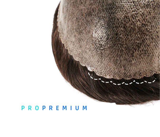 Prótese capilar PRO PREMIUM em micropele 0.1 mm